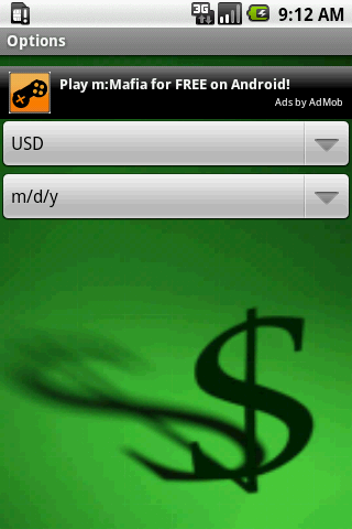 MoneyManager Android App screen shot 4