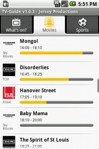 TV Guide UK Android App screen shot 2