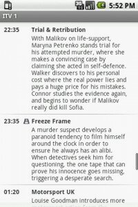 TV Guide UK Android App screen shot 4