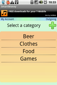 SmartMoney Android App screen shot 2