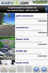 Androlib Wallpapers Android App screen shot