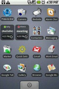 GTalk Status Widget Android App screen shot