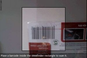 Barcode Scanner Android App screen shot