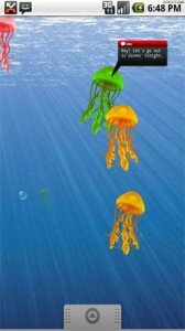 Jellyfish Tank Live Wallpaper Android App screen shot