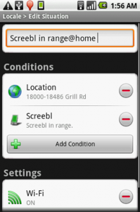 Screebl Android App screen shot